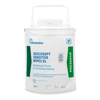 Schnelldesinfektion Descosept sensitiv Tücher (20x22cm) alkoh. für Oberflächen und Medizinprodukt