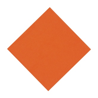 Tissue-Servietten 24x24cm 3-lagig 1/4 Falz orange