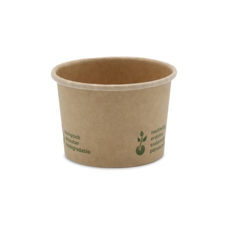 Dressingbecher Pappe PLA-beschichtet 60ml braun Ø62mm Höhe 41mm