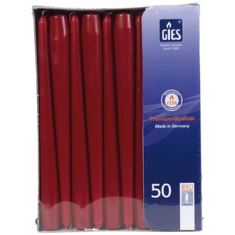 Spitzkerzen 24,5cm Ø23mm bordeaux