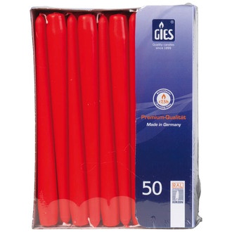 Spitzkerzen 24,5cm Ø23mm rot