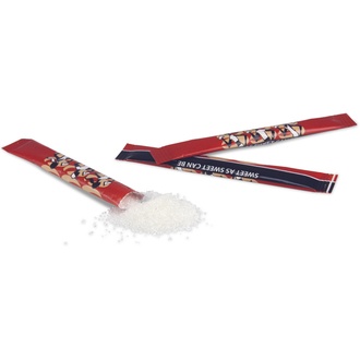 Zuckersticks 10cm "Coffee Grabbers" weißer Zucker