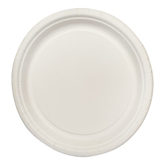 Pappteller rund Ø26cm Bio beschichtet Frischfaser (Grillteller)