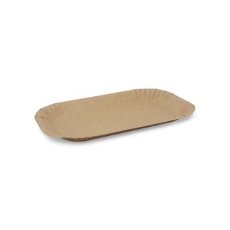 Pappschalen braun/braun eckig Bio 60 15x23x2cm Frischfaser