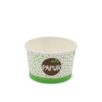 Eisbecher 100ml Ø70mm Höhe: 45mm "Papur" weiß, FSC, Frischfaser