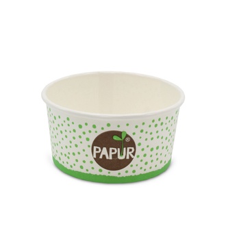 Eisbecher 160ml Ø85mm Höhe: 43mm "Papur" weiß, FSC, Frischfaser