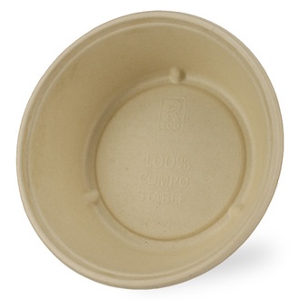 Salatschale Bagasse rund Ø194x65mm 1200ml eco-friendly