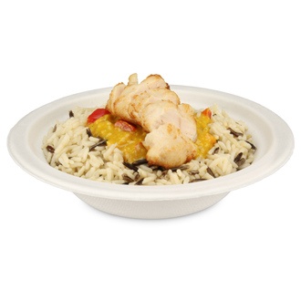 Bagasse-Schalen rund 400ml Ø18cm Höhe: 4,1cm eco-friendly