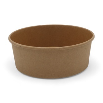 Salatschalen Ø184mm Karton Kraft braun 1300ml Höhe 65mm Just Paper