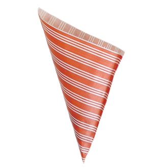 Spitztüten 23cm - 250g Kraftpapier rot-weiß gefädelt