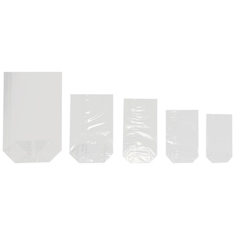 OPP-Kreuzbodenbeutel 100x175mm glasklar