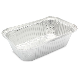 Aluminium-Behälter 940ml eckig 202x137x50mm-R45L