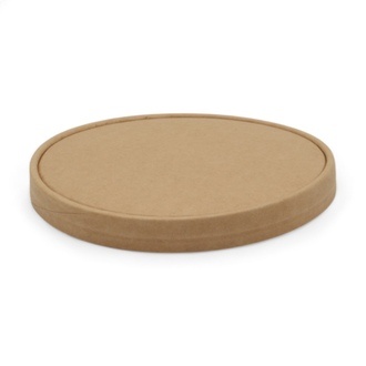 Deckel für Salatschalen Ø150mm Karton braun Just Paper