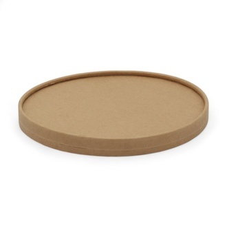 Deckel für Salatschalen Ø185mm Karton braun Just paper