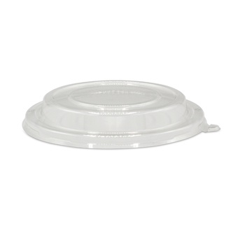 rPET-Deckel transparent Ø145mm für Salatschalen Karton braun