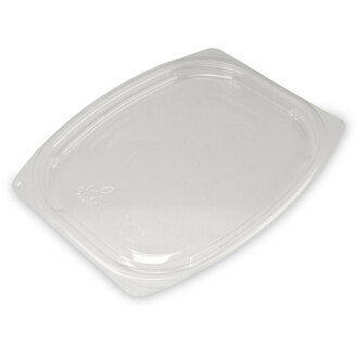 Deckel PLA klar für Salatschalen 750+1000ml rechteckig PLA eco-friendly