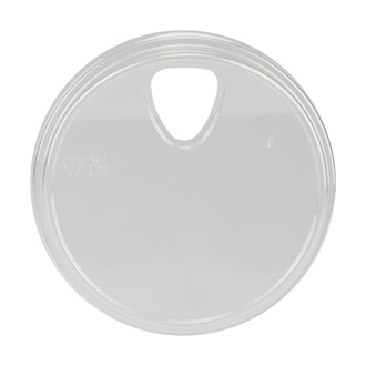 Trink-Deckel "Sipfit" mit Loch rPET glasklar für Clear-Cup Ø95mm