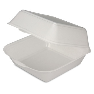 Hamburger-Box XXL XPS 21/13,5x21/13,5x10cm laminiert weiß