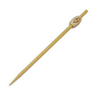 Partypicker aus Bambus mit Holzperle 120mm 
