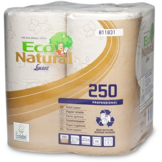Toilettenpapier 2-lagig 250 Blatt "Standard" eco natur