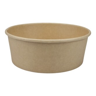 Salatschalen Ø185mm Karton Kraft braun 1300ml Höhe 66mm