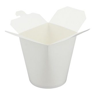Asia-Food-Box ohne Henkel 16oz/500ml rund weiß