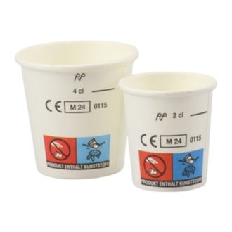 Schnapsbecher/Probierbecher 40ml Papier mit Füllstrich Ø50,7mm