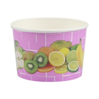 Eisbecher 220ml Ø85mm Höhe: 55mm Hartpapier "Früchte"