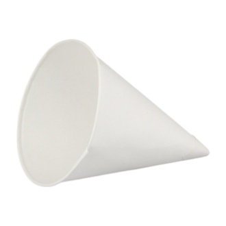 Spitzbecher Bagasse 4,5oz (Ø70mm) weiß