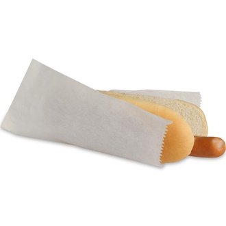 Hot-Dog-Beutel 8x20cm Pergament-Ersatzpapier weißeu 