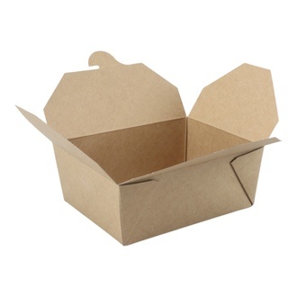 Bio-Foodcase #8 oben: 172x133mm - Boden: 153x120x65mm ca.1300ml Karton braun