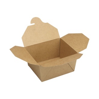 Bio-Foodcase #1 oben: 120x105mm - Boden: 103x89x63mm ca.750ml braun