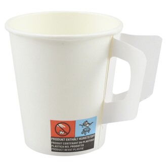 Coffee-Cups mit Henkel 7,5 oz/180ml (Ø73mm) mit PE-Innenbeschichtung