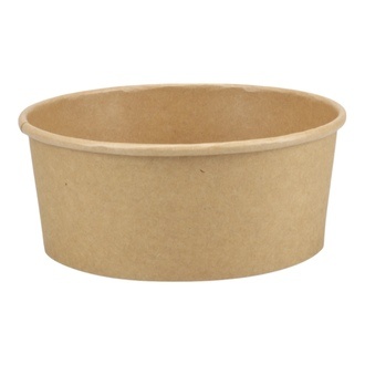 Salatschalen Ø148mm Karton Kraft braun 600ml PE-beschichtet