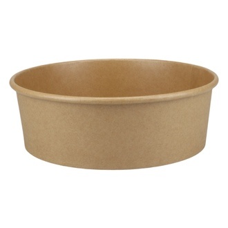 Salatschalen Ø184mm Karton Kraft braun 1100ml Höhe 60mm Just Paper