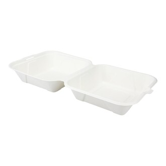 Hamburger-Box Bagasse 215x210x105mm