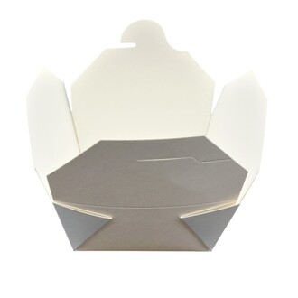 Bio-Foodcase #1 Cake-/Gebäckbox oben: 120x105mm - Boden: 103x89x63mm ca.750ml weiß