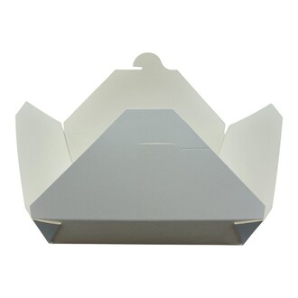 Bio-Foodcase #2 Cake-/Gebäckbox oben: 215x157mm - Boden: 197x139x48mm ca.1500ml Karton weiß sw