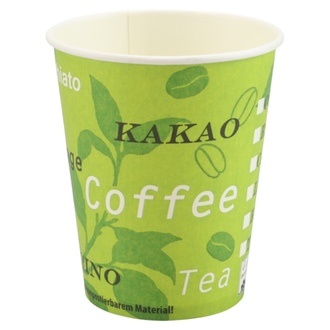 Bio-Coffee-Cups 12oz/300ml (Ø85mm) grün PLA