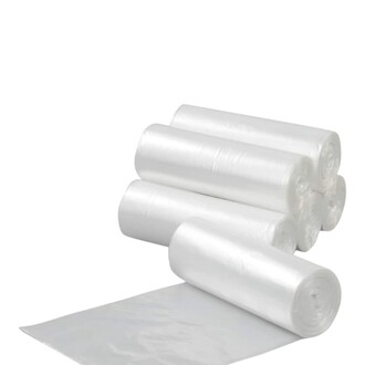 Mülleimerbeutel HDPE 540x560mm T8 25l Rolle transparent