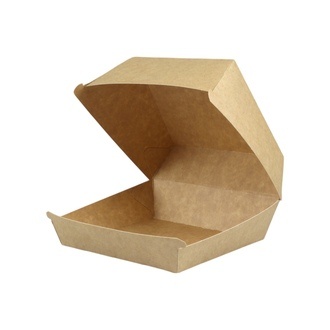 Hamburger Box Bio braun aus Frischfaser 140x140 mm