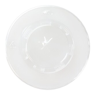 Deckel PET mit Kreuzschlitz transparent für Pappbecher Ø90mm
