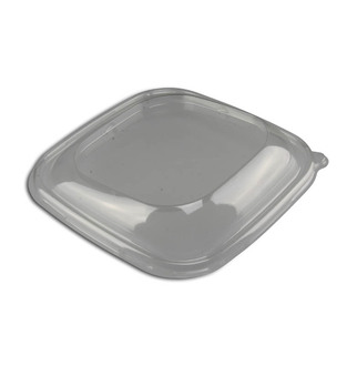 Deckel RPET für "BePulp"Schale 750ml schräglaufend 19x19x3,8cm 