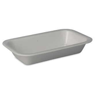 Menüschalen 608-XPS ungeteilt 600ml 247x153x40mm siegelfähig laminiert weiß