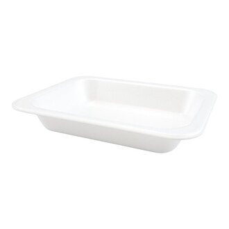 Menüschalen 614-XPS ungeteilt 800ml 234x184x40mm siegelfähig laminiert weiß