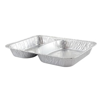 Aluminium-Menüschalen 2-geteilt 227x177x30mm Ecoline 