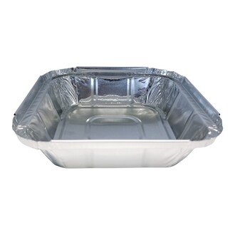 Aluminium-Behälter 542ml eckig 153x153x34mm - R25L