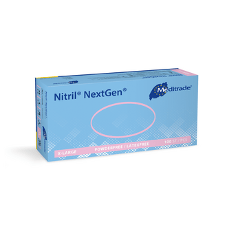 Nitril-Handschuhe XL ungepudert blau