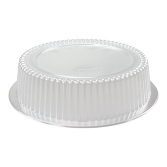 Deckel rPET klar Ø180mm Höhe 43mm für Aluminium-Behälter C801L