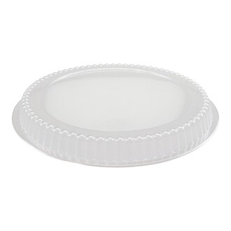 Deckel rPET klar Ø225mm Höhe 20mm für Aluminium-Behälter C803L